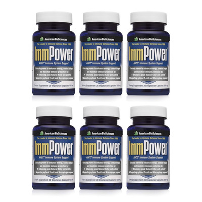 American BioSciences ImmPower AHCC Mushroom Supplement 6-Pack, Enhanced Immune S