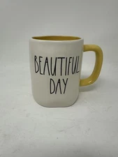 Rae Dunn BEAUTIFUL DAY Coffee Mug Artisan Collection by Magenta NEW