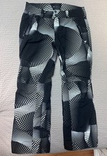 NWOT Obermeyer Women's Black White Print Ski Pants size 12