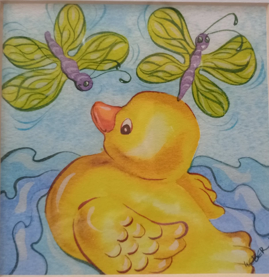 Original Juego de Acuarelas Encañables "Patitos" Foto 3 de 4