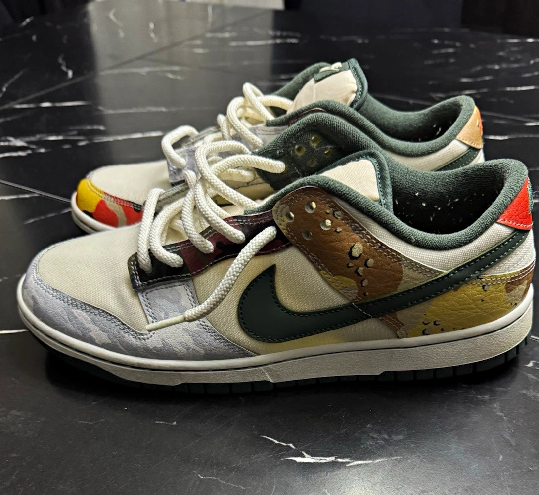 Las mejores ofertas en Nike Dunk SE Low Sail Multi-Camo | eBay