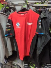 BMW MOTORSPORT MOTO RACING SHIRT JERSEY T-shirt MILWAUKEE TAGLIA LARGE NUOVA SENZA ETICHETTE