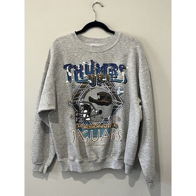 Vintage Jacksonville Jaguars Sweatshirt Men's XL Thumbs Up Banned Logo 90s Utley