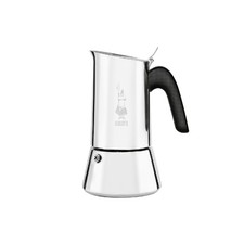 Bialetti Espressobereiter Venus 6 Tassen Edelstahl, silber/schwarz