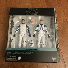 Star Wars Phase 1 Clone Lieutenant & 332nd Ahsoka Clone Black Series Hasbro 2023