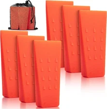UNCO- Tree Felling Wedges with Spikes, 5.5", 6 pcs, Orange with... 