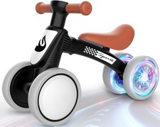 Colorful Lighting Baby Balance Bike Toys for 1 Year Old Boys Gifts, Adjustabl...