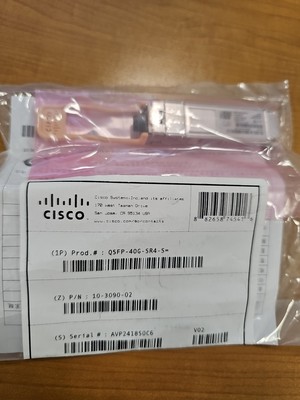  *SEALED* MPO QSFP-40G-SR4-S CISCO 40GBASE-SR4-S  CIsco 10-3090-02 hologram