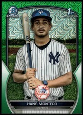 2023 Bowman Chrome #BCP-173 Hans Montero Prospects Green Mojo Refractor #/99