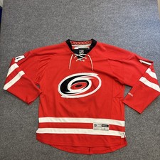 Reebok Carolina Hurricanes NHL Hockey Jersey Red Mens Size L Nathan Gerbe #14