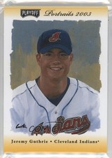 2003 Playoff Portraits Gold Auto 13/25 Jeremy Guthrie #136 Auto 1t9d