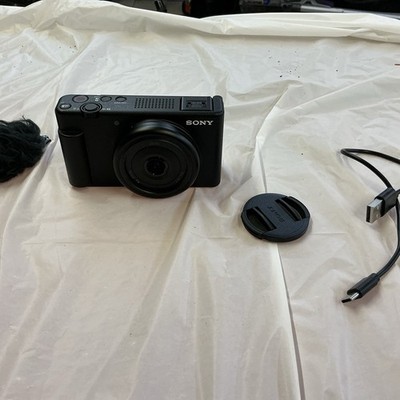 Sony ZV-1F Vlog Camera Used Black 27242926288| eBay