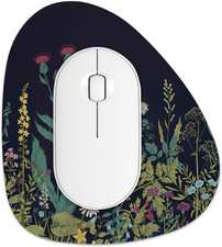Small Mouse Pad 6 X 7 Inch, Irregular Mini Mouse Pad with Non-Slip Rubber Base,
