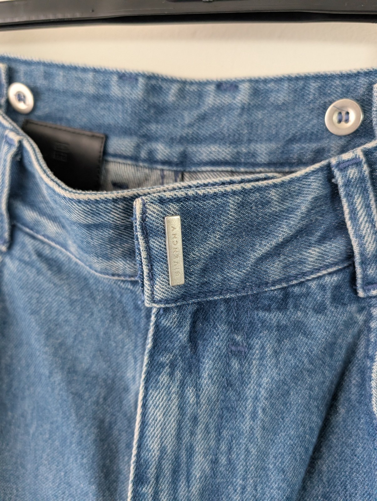 Givenchy Faded Blue Denim Baggy Cargo Jeans Size UK 36 Made in Italy thumbnail 6