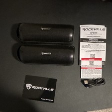 2 Rockville RPB25 40w Portable/Outdoor Bluetooth Speakers w/USB Wireless Linking