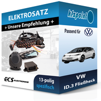 ECS E-Satz 13Polig Fahrzeugspezifisch Passend für VW ID.3 FließHeck Elektrosatz