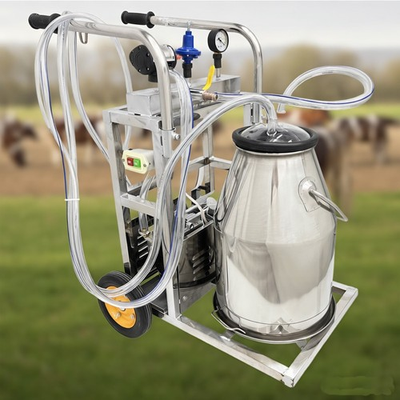 #ad 25L Electric Milking Machine Cows Goats Oil free Vacuum Pump Milker Farm 110V $512.10