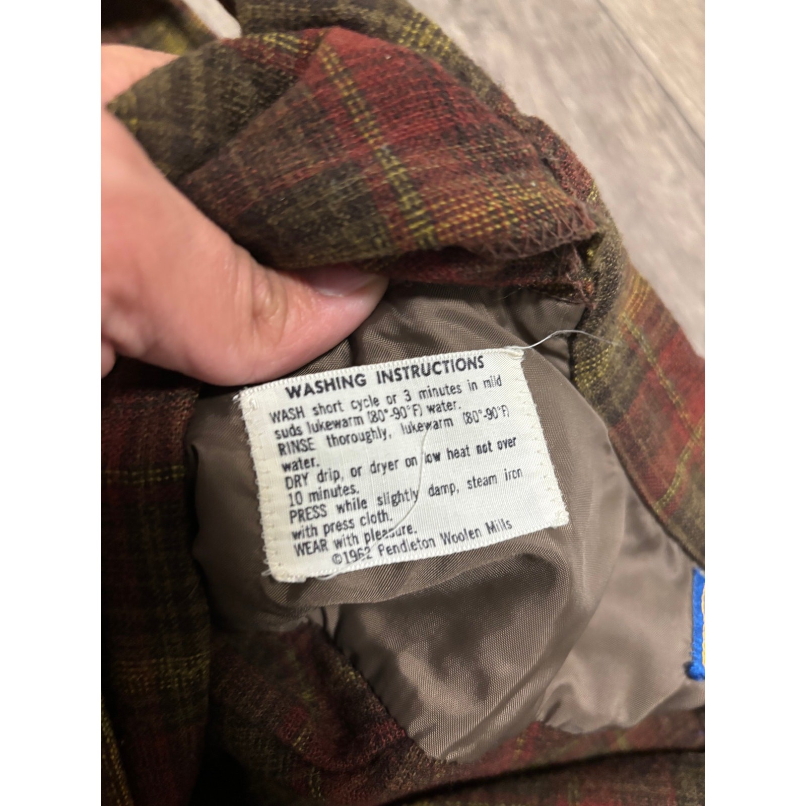 Vintage Pendleton Wool Button Brown Flannel Shirt… - image 4