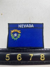 VINTAGE Back VERY Rough STATE OF NEVADA Flag Patch Travel Tourism T092