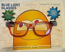 ICU Eyewear Screen Vision Kids Blue Light Filtering Pink Floral Oval Glasses