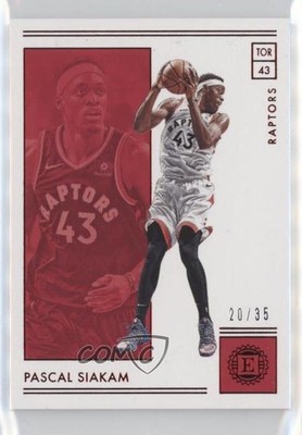 2018-19 Panini Encased Red 20/35 Pascal Siakam #19 0gt4