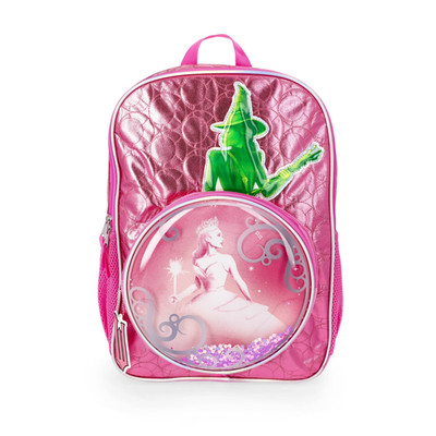 NEW 17 inch Wicked  Backpack with Elphaba Iridescent + Glinda Bubble Pouch