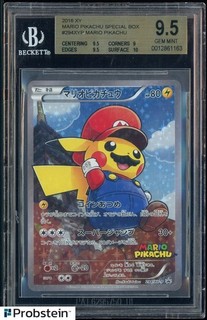 2016 Pokemon Giapponese XY Promo Special Box #294 FA Mario Pikachu BGS 9.5 GEM MT
