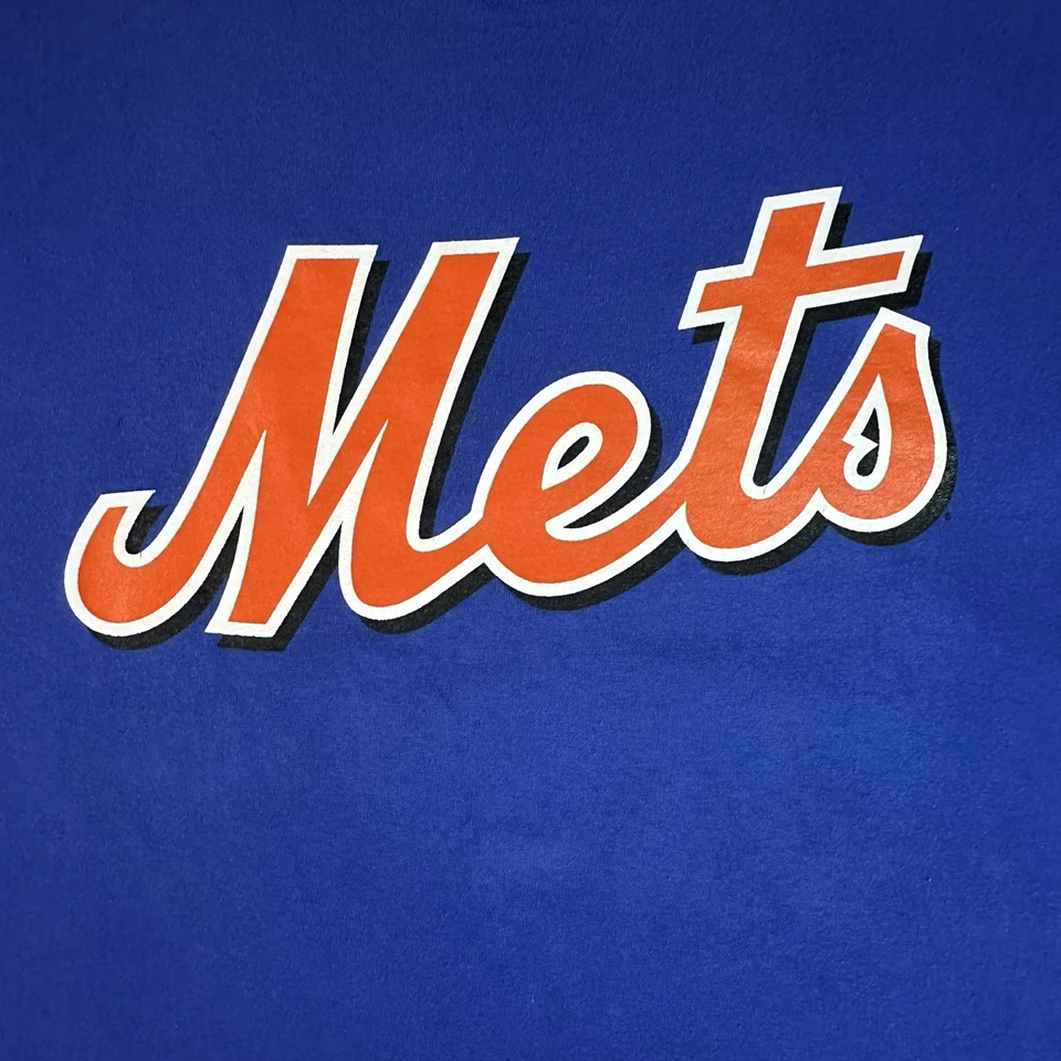 Camisa Majestic New York Mets Para Hombres XL Azul Naranja José Reyes Béisbol MLB Queens Foto 2 de 4