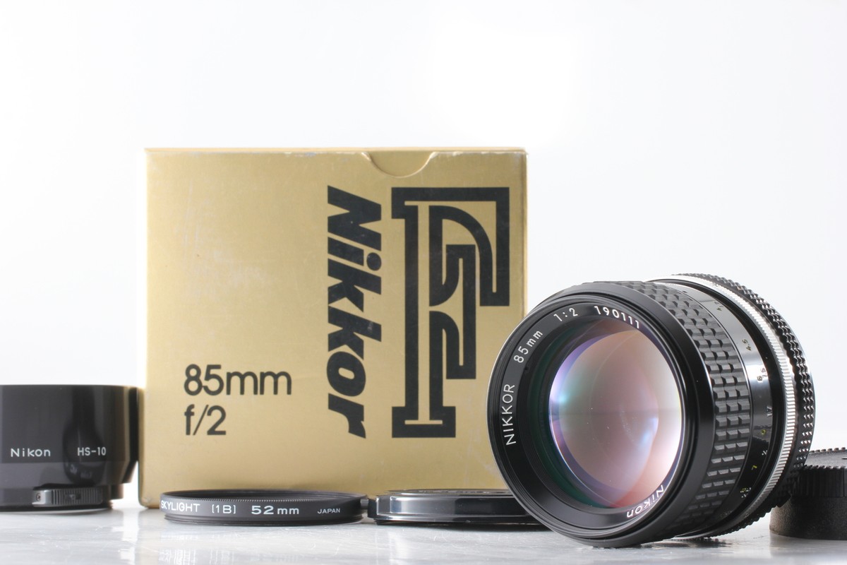 n*i様 NIKKOR 85mm F2レンズ MINT in Box] Nikon Nikkor 85mm f2 Ai Portrait MF Lens From