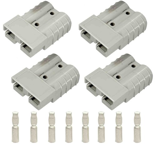 50A Anderson Plug Connectors DC Power Tool 4WD Caravan Boat Yacht 8AWG 12-24V - Bild 2 von 5