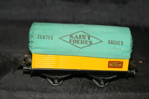 jeux jouet train électrique hornby wagon baché saint frères meccano
