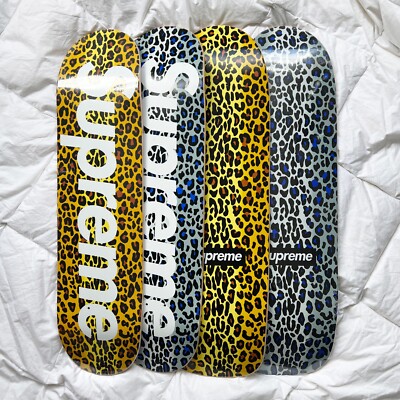 構築済み中古デッキ Supreme Leopard Deck シュプリーム Supreme 2009 Leopard Box Logo Skateboard and Cruiser Deck