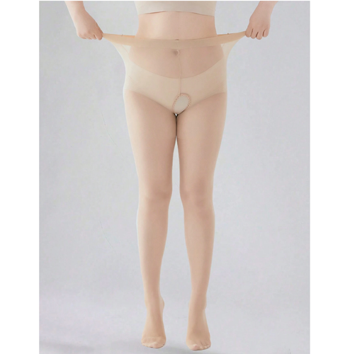 Fetish Suspender Tights Open Crotch Pantyhose Sexy Bedroom Play Sheer Stockings - Picture 17 of 61