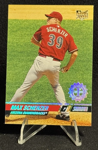2008 Topps Stadium Club 1st First Day Issue Back to Camera #140 Max Scherzer RC