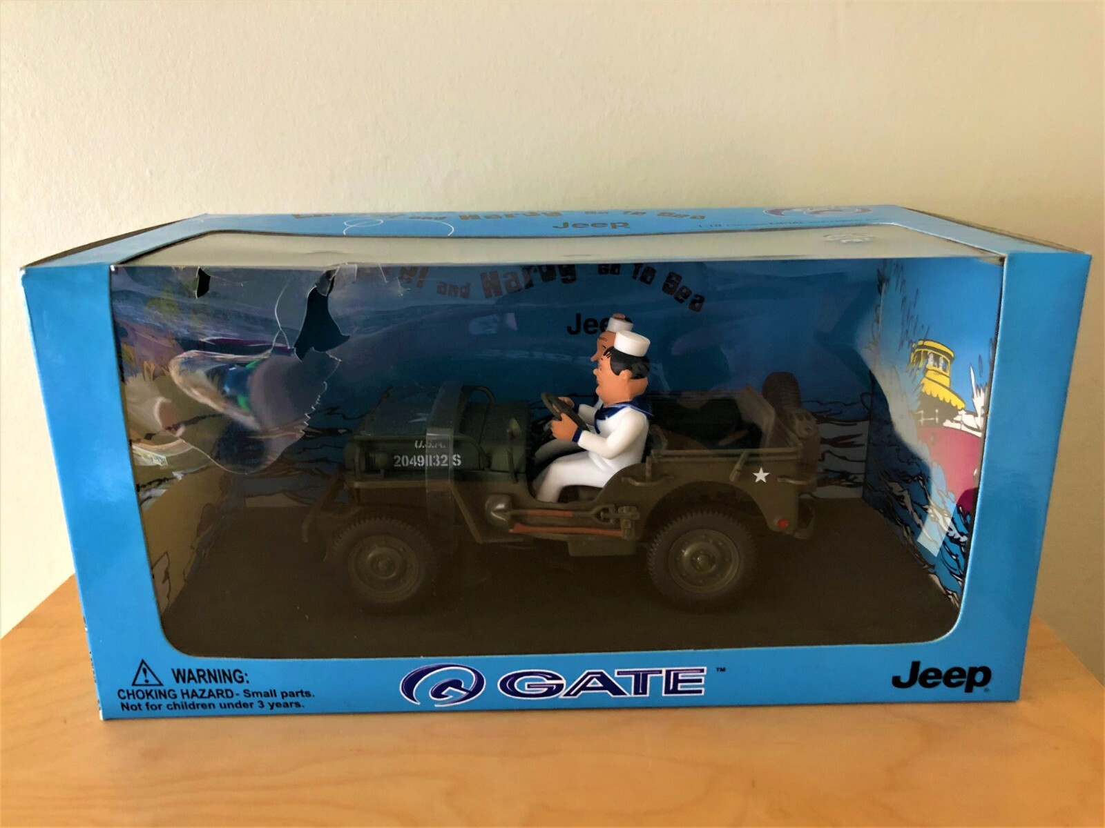 Collectable & Rare Diecast GATE Laurel & Hardy Go To Sea Jeep Boxed 1 18 Collectable & Rare Diecast GATE Laurel & Hardy Go To Sea Jeep Boxed 1 18