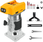 Cordless Compact Router for Dewalt 20V Battery, 800W Brushless Trimmer Router wi