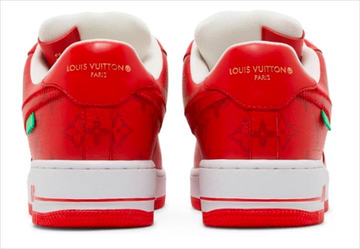 Louis Vuitton × Nike Air Force 1 Virgil Abloh Red 1A9VA9