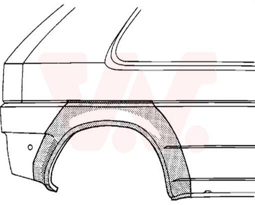 Seitenwand Hinten Rechts Radlaufrand Passend FüR VW Golf III 1H1 Vento 1H2-image