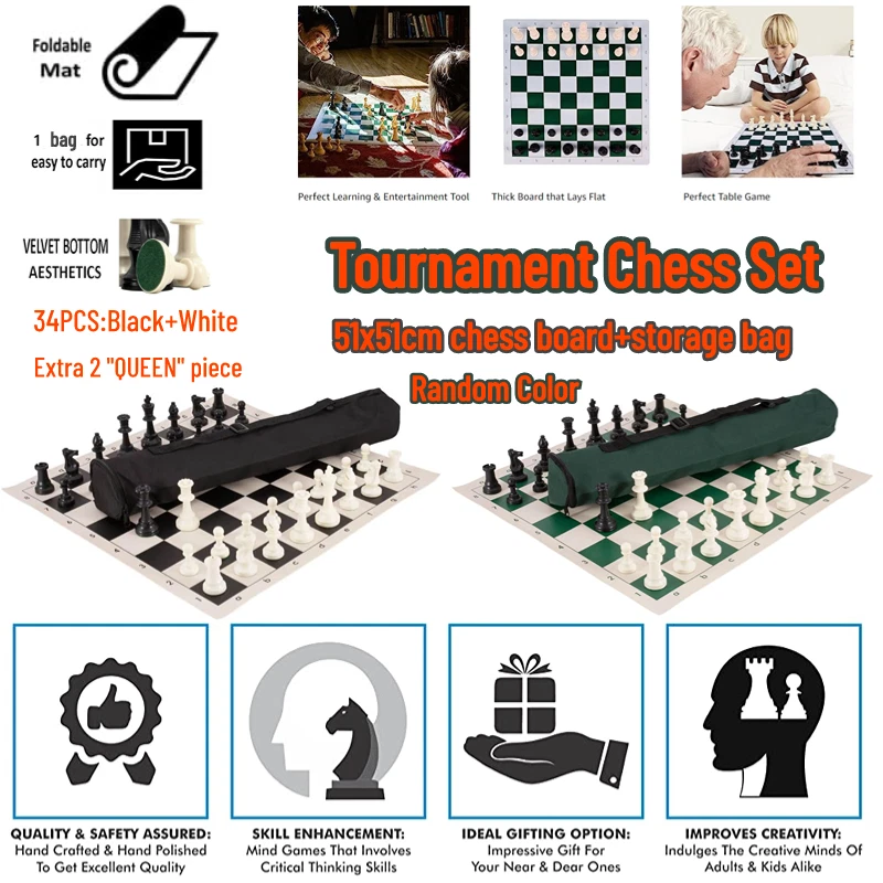  Creatov Chess Set - Chess Board Set for Adults Kids