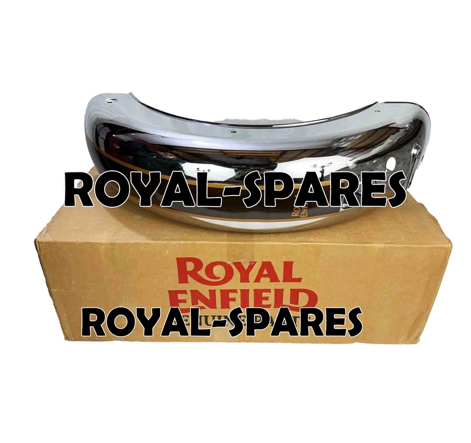 GUARDABARROS TRASERO CROMADO Y MARRÓN APTO PARA ROYAL ENFIELD CLASSIC 350 REBORN Foto 2 de 4
