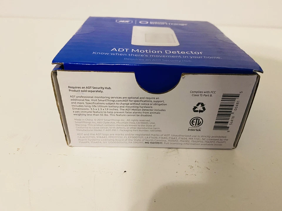 Samsung - SmartThings ADT Motion Detector - White F-ADT-PIR-1 - New - Image 2 of 4