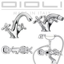 RUBINETTERIA BAGNO CLASSICO MISCELATORE LAVABO BIDET VASCA DOCCIA INCASSO MELODY
