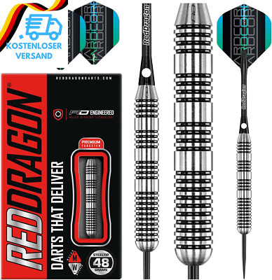 RED DRAGON Bunker Buster 48G Tungsten Darts Set Mit Flights Und Schäfte