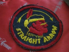 Rare Original STRAIGHT ARROW 3" patch, Nabisco Radio Show 1948-51, Compare 175