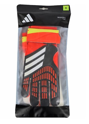 Adidas Men GK Predator Training Glove Soccer Black Goalkeeper GYM
