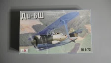 Amodel 1/72 plastic model kit Soviet aircraft Kocherigin Di-6Sh #7217 complete