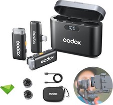 Godox WES2 Kit2 656ft Wireless Lavalier Microphone for Type-C Android Smartphone