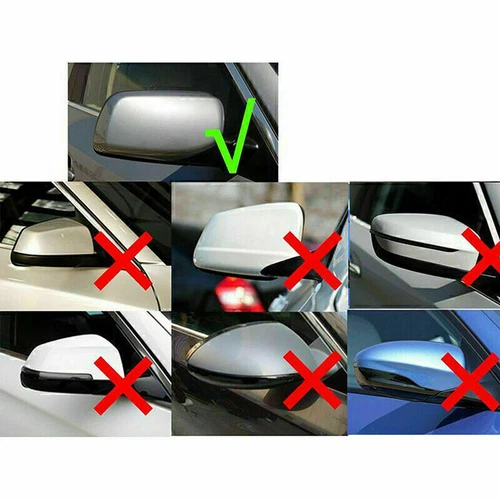 M Style Carbon Fiber Side Rearview Mirror Cover Caps For 2004-2007 BMW E60 E61 - Picture 2 of 7