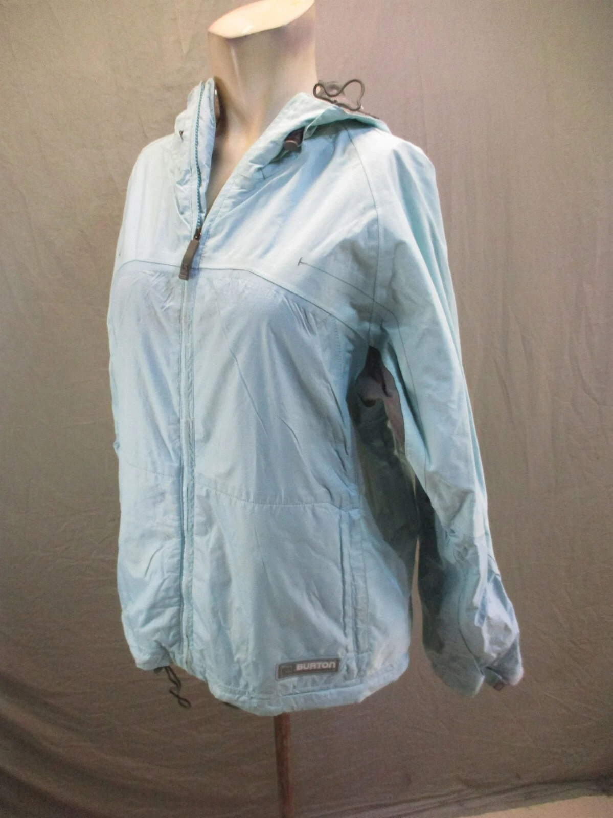 burton full zip stand collar powder skirt snowboard jacket