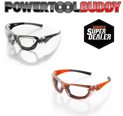 SCRUFFS FALCON Arbeitssicherheit Specs Brille Schutzbrille schwarz oder orange leicht